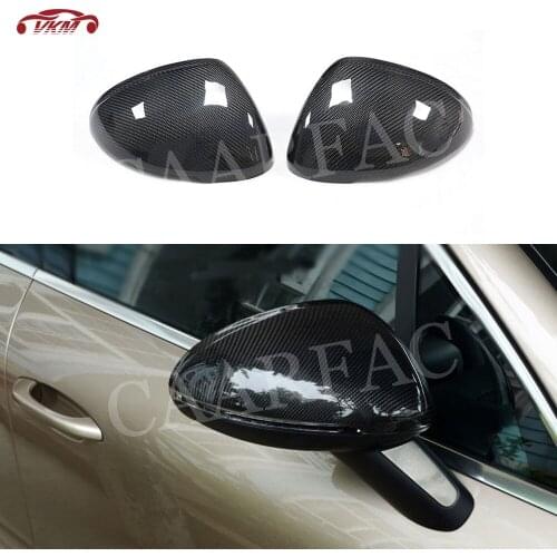 Carbon Fiber Outside Exterior Rearview Mirror Cap Trim Covers for Porsche Macan 2014-2019 Add On Style