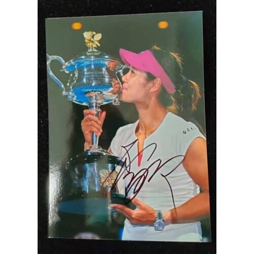 LI NA Autographed Photo Card Gifts Collection Tennis Player Free shipping 5*7 062021