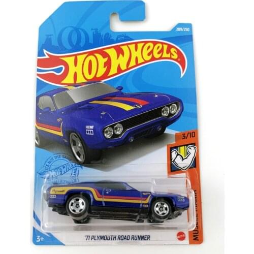 2021-209 Hot Wheels Cars 71 PLYMOUTH ROAD RUNNER 1/64 Metal Diecast Model Collection Toy Vehicles
