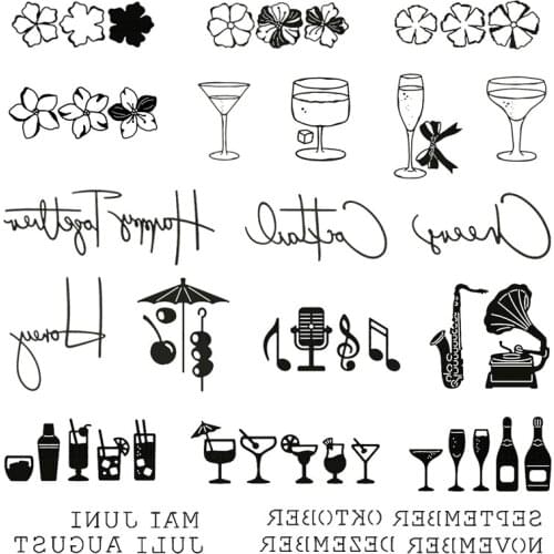 Piggy Craft metal cutting dies cut die mold Flower vacation cup letter Scrapbook paper craft knife mould blade punch stencils