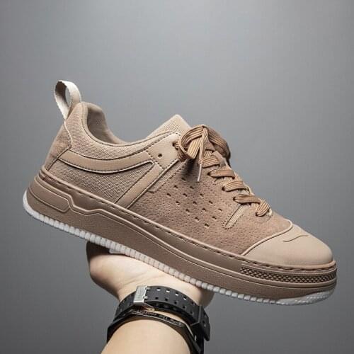 New 2021 Four Seasons Mens Shoes Version of Shoes Thick Sole Shoes Autumn and Winter Breathable Sports Casual Shoes