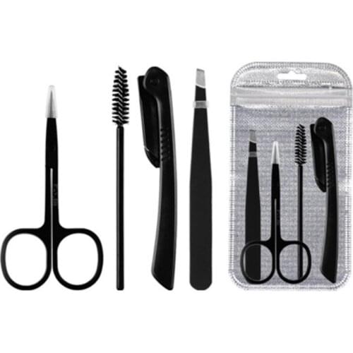 Women Eyebrow Trimmers Set Eyebrow Razor Scissors Tweezers Eyebrow Kit Beauty Care Tools