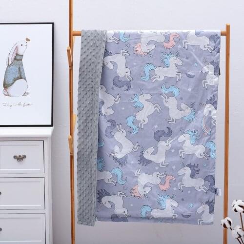 LuMengYi Minky Summer Thin Baby Blanket Newborn Blanket Bedding Swaddle Unicorn Gifts Blanket For Kids Girl Boy Toddler New Born