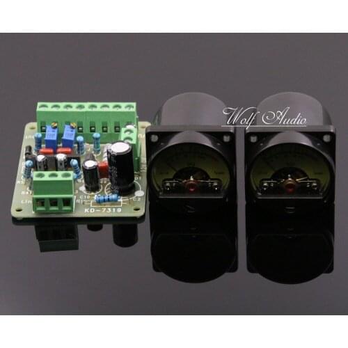 One pair audio level/ db level meter + TA7318P VU header driver board