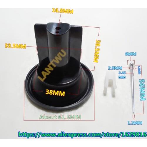 1 PCS $ 15) KPS ZZR-250/EX250-E/F/G/H GPX-250R Keihin carburetor Plunger diaphragm assembly(configured Jet needle)