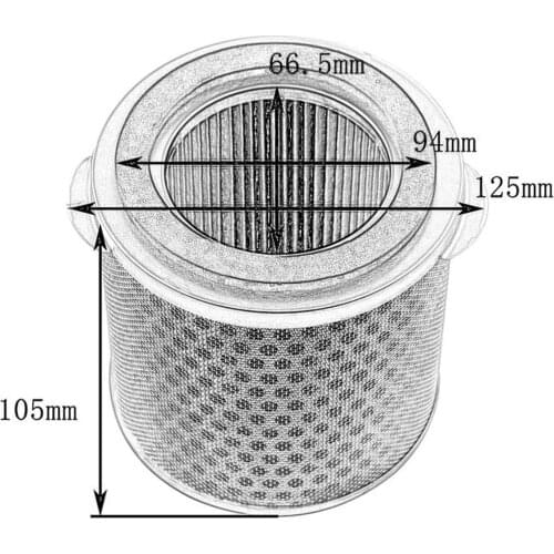 Premium 17211-KWT-900 Motorcycle Air Filter Element for HONDA XRE300 XRE 300