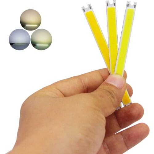 Allcob LED Strip COB module Light Source Lamp 12V DC White Warm White 100mm 5W LED FLIP Chip Bulb for DIY lamp