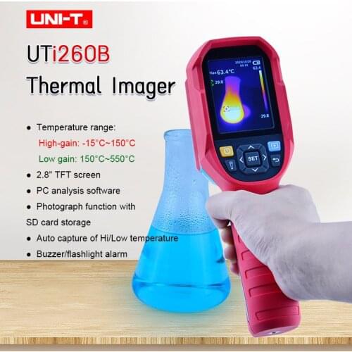 UNI-T UTi260B HD 256*152 Pixels Industrial Infrared Thermal Imager Camera Temperature Imaging Circuit Electrical Maintenance