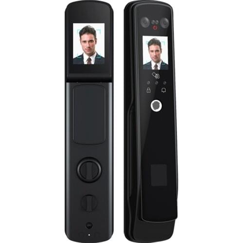 Smart Automatic Face Recognition Password Fingerprint Lock With Video Doorbell Function