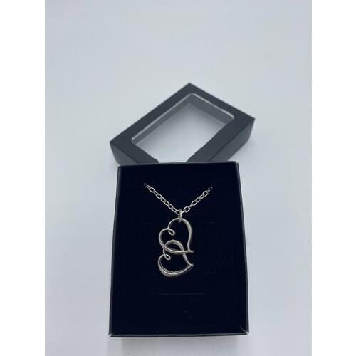 Yage Silver Plated Heart Figure Pendant