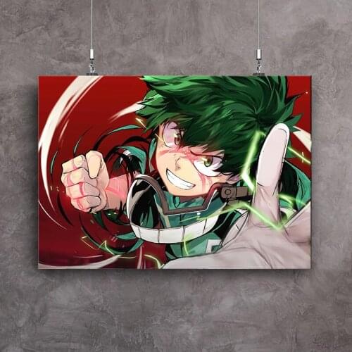 Janpnese Anime My Hero Academia Retro Canvas Painting Wall Art Picture High Quality Posters For Home Livingroom Decor Cuadros