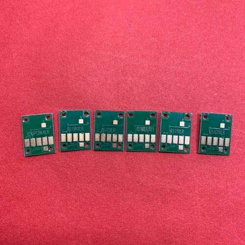 YOTAT 6pcs permanent chip PGI-650 CLI-651 for Canon PIXMA MG6360 printer