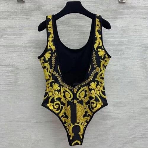 Women 2021 Monokini Sexy Thong One Piece High Waist Swimsuit Designer Swimwear Lady Bikini Brazilian Bath Suit bikini meisje