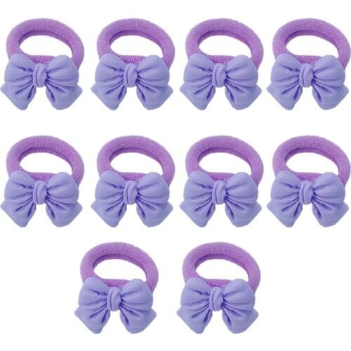 10pcs/Lot Girls Bow Hair Accessories Gift Elastic Hair Bands Flower Hair Clip Bows New Headband Hairband Cute Hairbands For Kids
