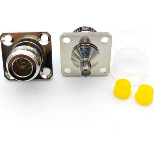 20pcs /50pcs RF SMA female to N female 4 hole Panel Mount connectors
