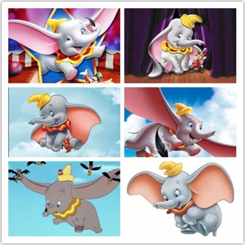 Disney DIY Diamond Painting Cartoon Dumbo Full Drill 5d Diamond Embroidery Full Mosaic Home Decor Cross Stitch Kits