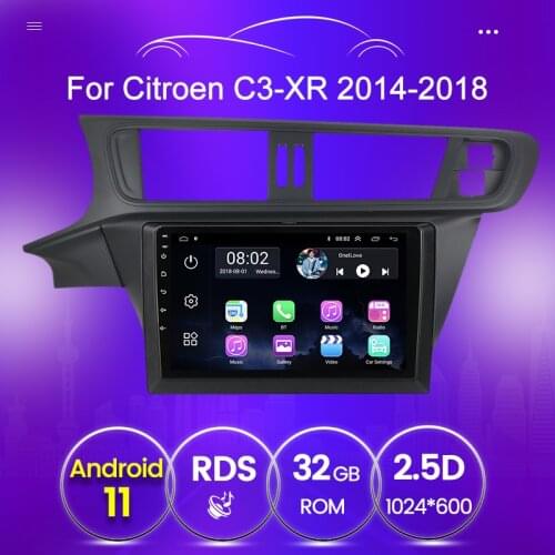 Android 11 RDS 32GB ROM For Citroen C3-XR 2014 2015 2016 2017 2018 Car radio gps navigation swc mirror link wifi Car Audio