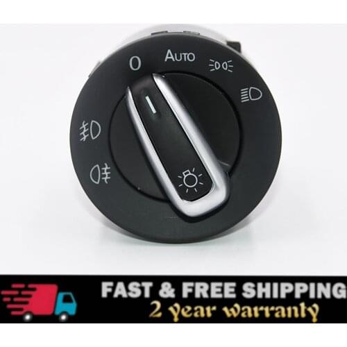 Auto Euro Headlight & Fog Light Switch Control For VW Passat CC Jetta MK5 Golf 5ND941431B