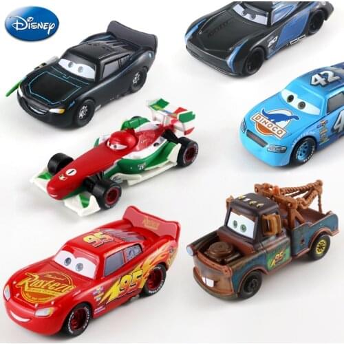 Disney Pixar Cars 3 Toys Lightning McQueen Jackson Storm Ramirez 1:55 Diecast Metal Car Model Figures Toys for Boys Girls Gift