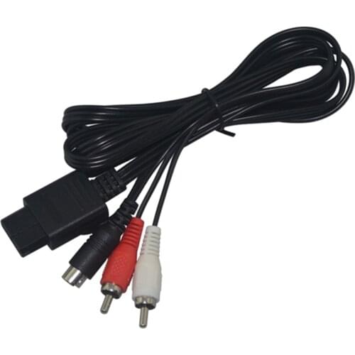 FZQWEG New S VIDEO Cable for Nintendo SNES N64 GameCube SVHS Red White S-Video S-VHS