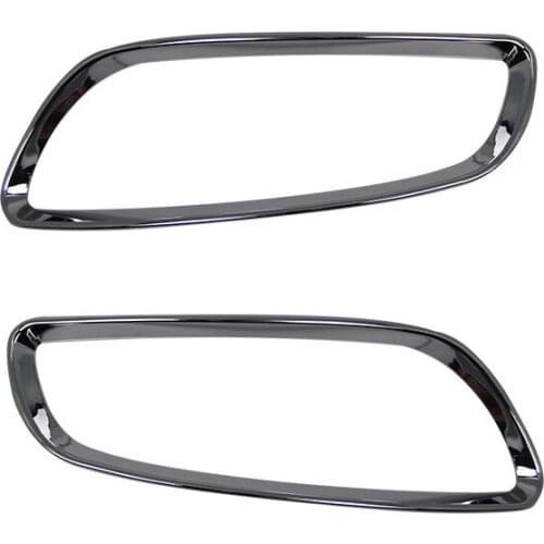 For Hyundai Santa Fe 2010 2011 2012 Chrome Rear Fog Light Foglight Lamp Cover Trim Bumper Protector Decoration Car Styling