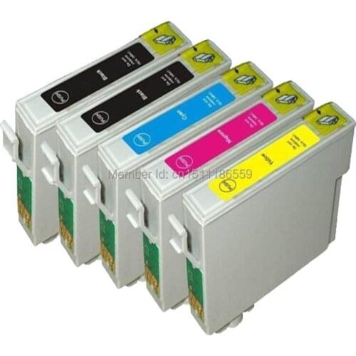 5x Compatible 711 T0715 XL ink cartridge for Epson Stylus DX7400 DX7450 DX8400 DX8450 DX9400F BX300F BX300FW BX310FN printers