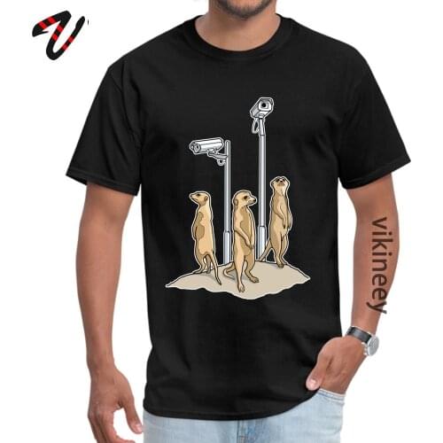 Meerkat CCTV Camisa Voltron Sleeve Tees Summer/Autumn Crew Neck 100% Punk Man Top T-shirts Camisa Tee-Shirts Hot Sale