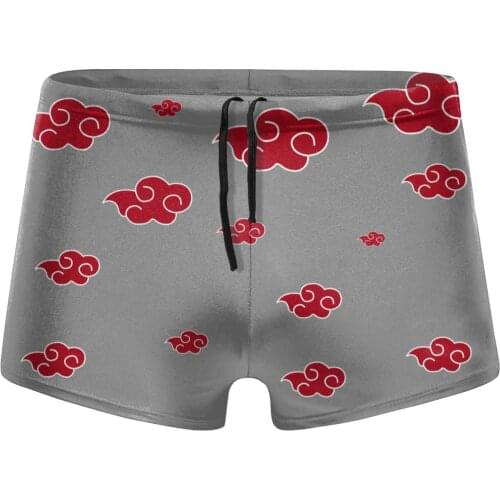 Men Japanese Anime beach swimming trunks Akatsuki (12) shorts Boy for the sea Pool