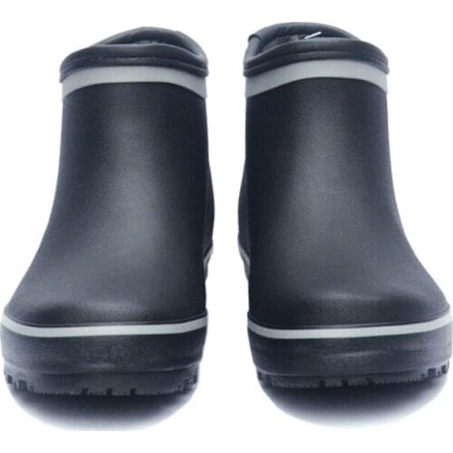 Soft rain boots for men and women, environmentally friendly rubber low-top short-barrel parent-child fishing shoes water shoes