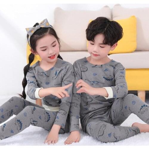 Teenage Girls Pajamas New Autumn Cartoon Childrens Clothing Boys Sleepwear Cotton Pyjamas Sets For Kids 4 6 8 10 Years