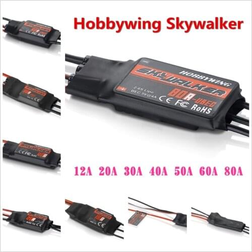 Hobbywing Skywalker 12A 15A 20A 30A 40A 50A 60A 80A ESC Speed Controler With UBEC For RC FPV Quadcopter RC Airplanes Drone