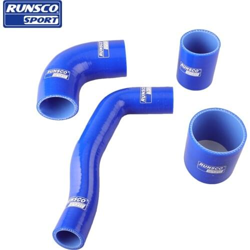 Silicone Radiator Intercooler Turbo Top Y- Pipe Hose kit For Subaru WRX STi 04-07 (4pcs)