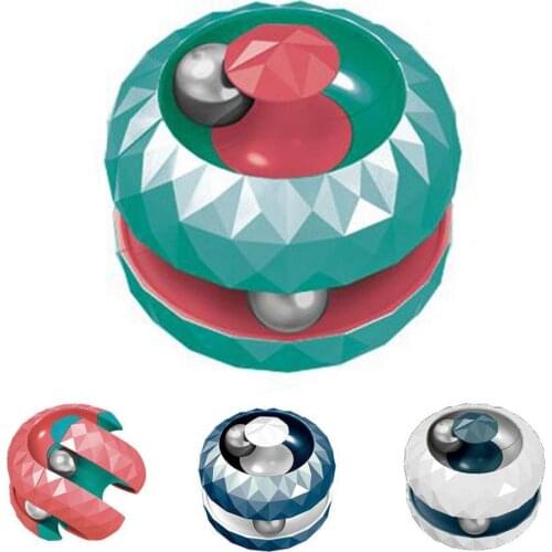 Fidget Spinner Stress-relieving Early Education Compact Novelty Ball Track Pinball Gyro Cube Children Logical Thinking Toys