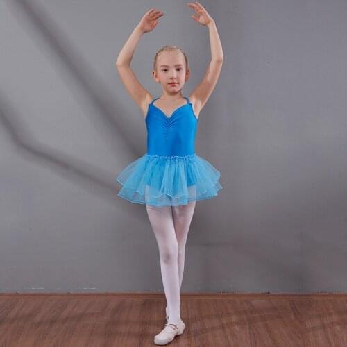 Girls' Ballet Dancing Dress Sleeveless Dance Uniforms Childrens Ballet Dresses Girls' Dance Uniforms D0780