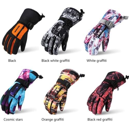 Outdoor Waterproof Winter Skiing Gloves Family Riding Gloves Men Women Kids Windproof Sports Snowboarding Climbing Skiing Gloves
