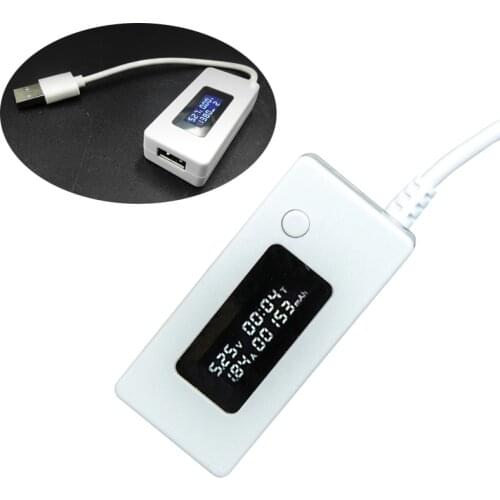 USB Tester USB Current Voltmeter Monitor Tester LCD Digital Phone USB Tester Portable Battery Detector Battery Capacity Tester