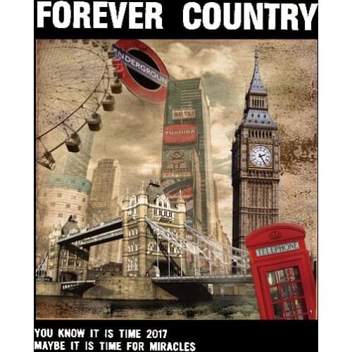 World famous buildings Heat Transfer Stickers Patches For Clothing DIY Washable Iron On T-Shirt Applique Decoration Patch