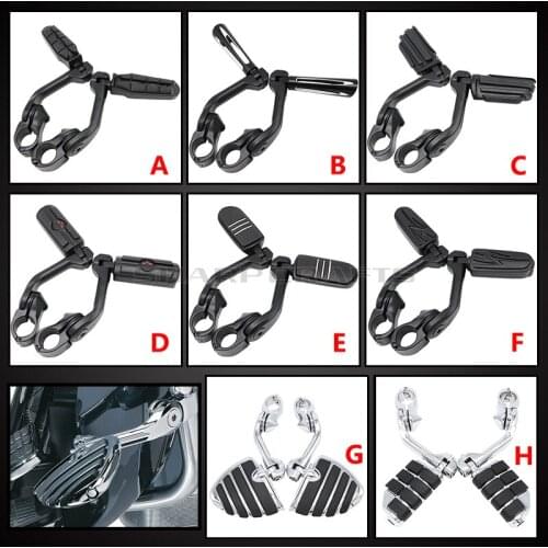 32mm 1.25" Motorcycle Highway Crash Bar Clamps Engine Guard Foot pegs Mounts Kit For Triumph Honda Yamaha Kawasaki Suzuki Norton