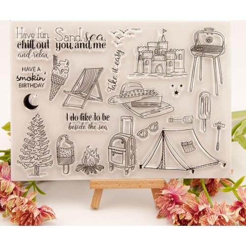 ZFPARTY Summer Travel Camper House Car Stamp Metal Cutting Dies for DIY Scrapbooking/Card Making/Kids Fun Decoration Supplies