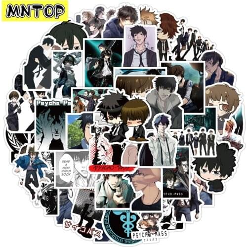 10/30/50Pcs/set Psycho-Pass Cartoon Anime Graffiti Mix Waterproof Stickers For Diy Luggage Laptop Case Skateboard Phone Toys