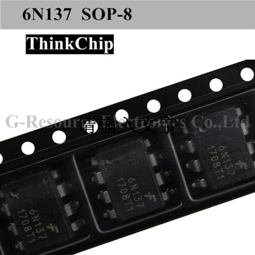 10 pcs) 6N137 SMD SOP-8 10M OCEP Optocoupler EL6N137 SOP8