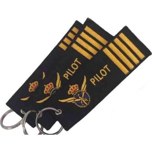 100pcs/lot woman man casual polit keychain unisex canvas Embroidery Key ring unisex gift