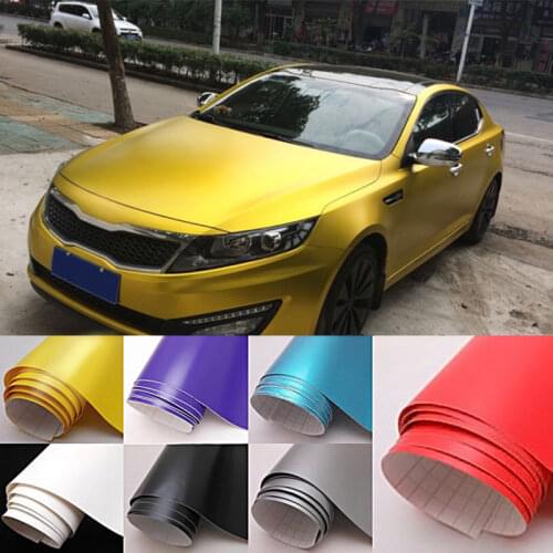 150cm*30cm Car Body Color Film Protective Film Matte Body Sticker Matte Flat Color Vinyl Film Wrap Sticker Decal Bubble Release