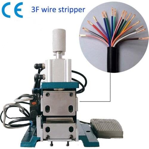3F Pneumatic Wire Stripping Machine Pneumatic Cable Peeling Machine Multi-core Sheathed Wire Twisting Machine