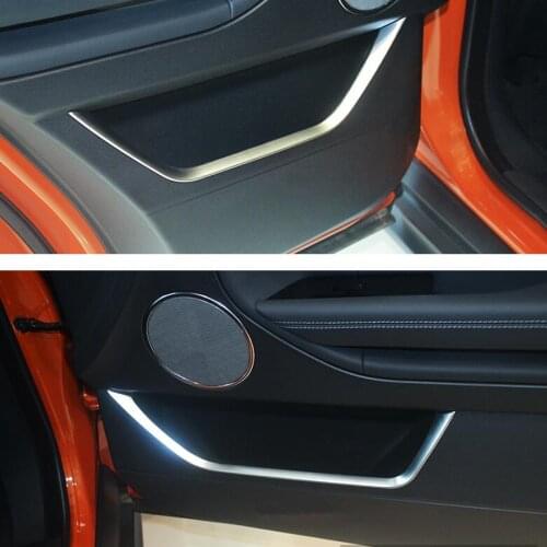 4Pcs/set Auto Car Interior Door Decor Strip Styling Trim Sticker For Land Rover Range Rover Evoque 2013-2016
