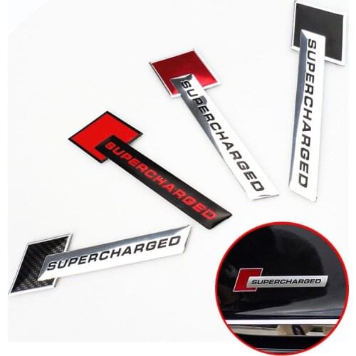 Car Styling Supercharged Turbo Boost Loading 3D Emblem Badge Sticker for Ford Focus Fusion Escort Kuga Ecosport Fiesta Falcon