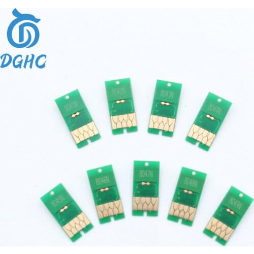 Free shipping! 9color/set T8041-T8049 700ml ink cartridge chip for Epson SureColor P6000 P7000 P8000 P9000 printer One Time Chip