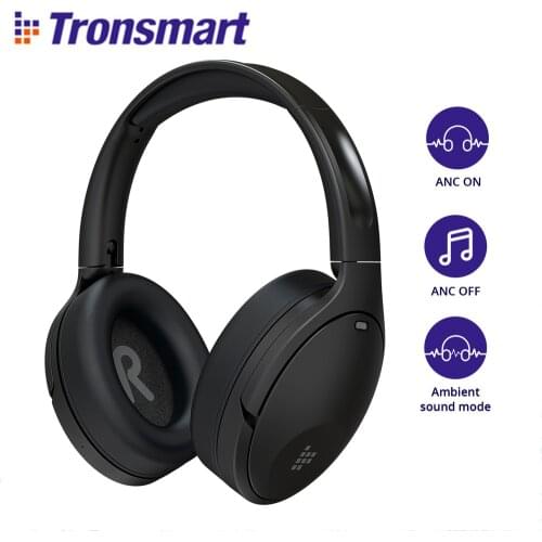 Tronsmart Apollo Q10 ANC Bluetooth Headphone Active Noise Cancelling Headset with 40mm Driver Touch APP Control 5 Mics Reduce 35