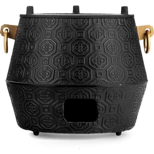 Cast iron stove alcohol stove pot furnace carbon charcoal stove heating stove teapot copper ring base insulation