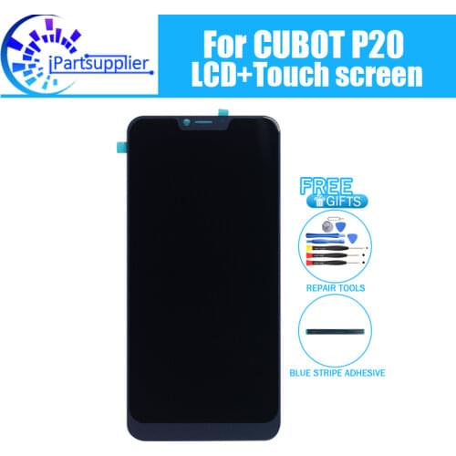CUBOT P20 LCD Display+Touch Screen Digitizer Assembly 100% Original New LCD+Touch Digitizer for CUBOT P20+Tools